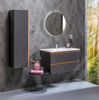 Пенал Armadi Art Capolda 120см антрацит 849-120-A